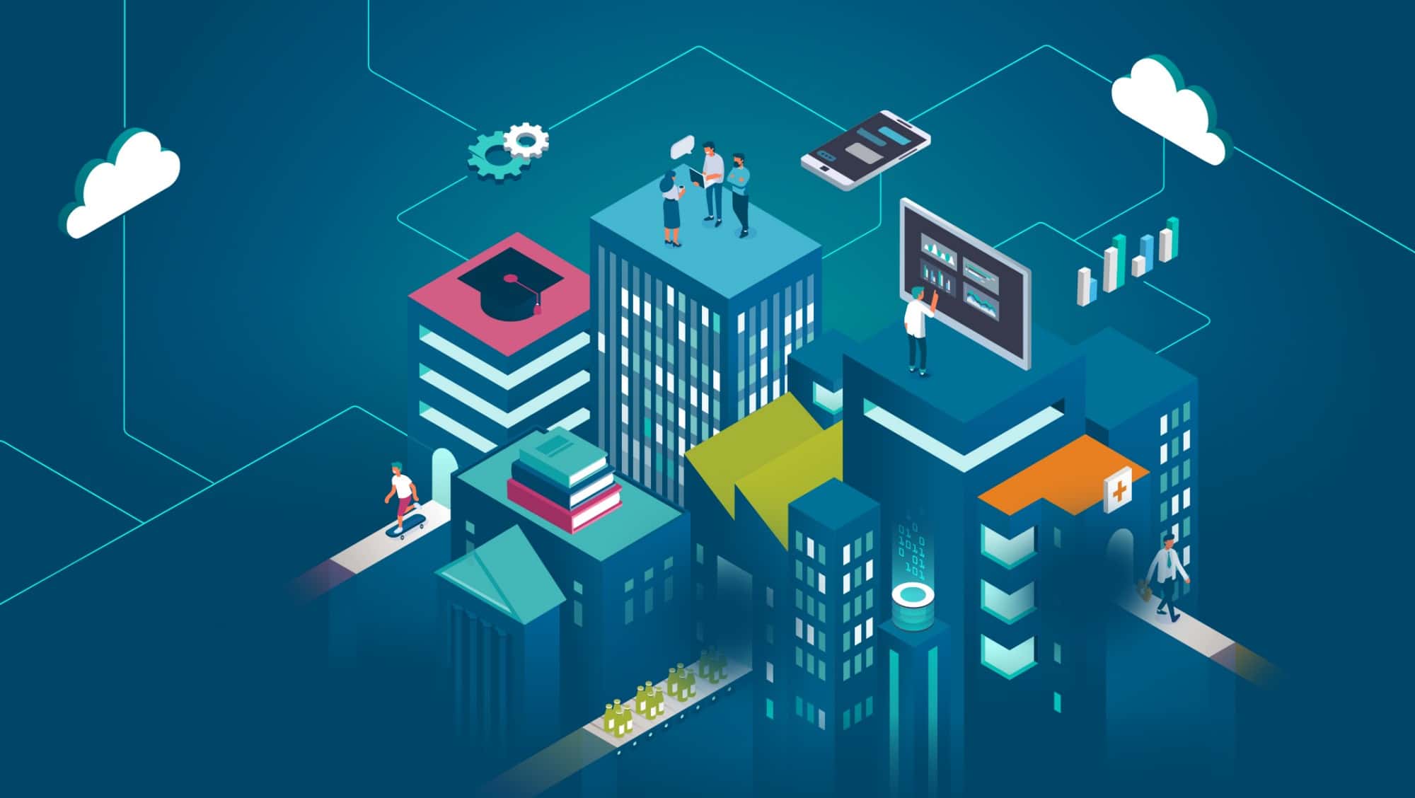 Happy Clients Background